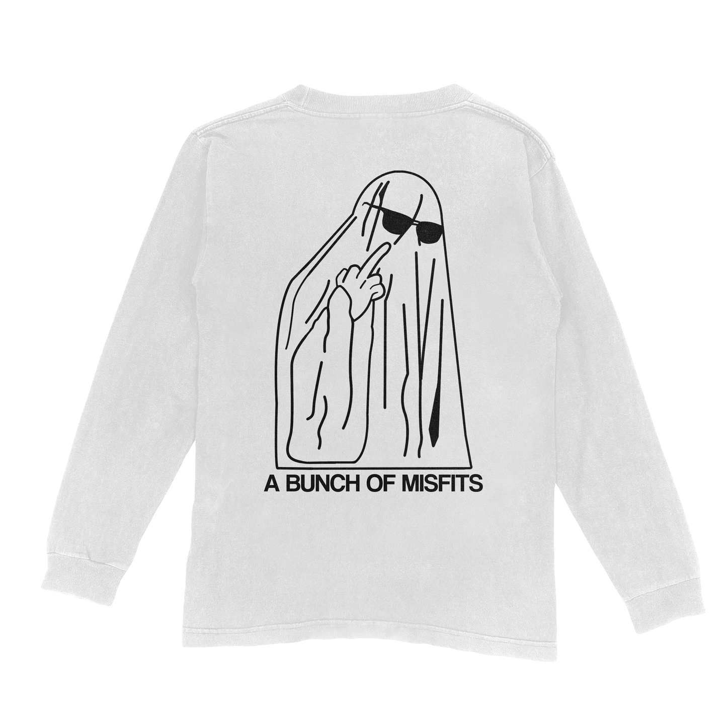 Ghosted Long Sleeve T-Shirt White